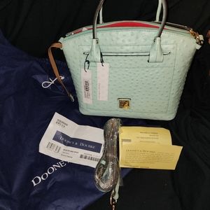 Dooney & Bourke Light Aqua Domed Satchel